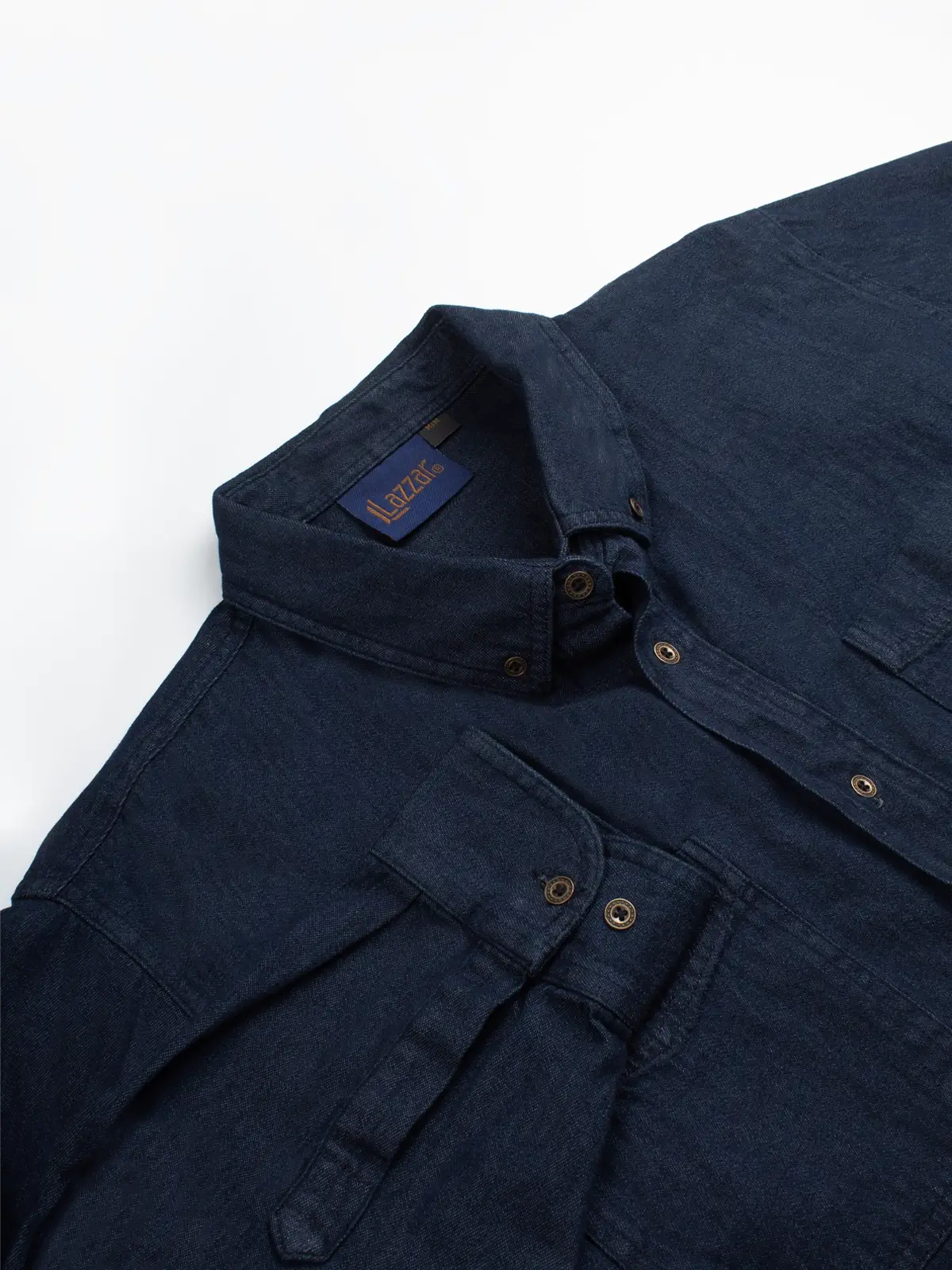 Camisa industrial de mezclilla (7.5 oz) para hombre