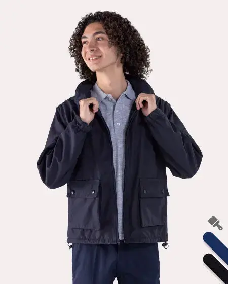 Jacket With Removable Sleeves 