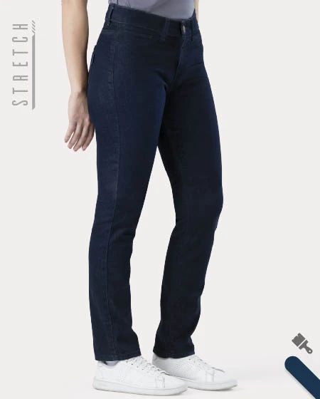  Pantalón Mezclilla Stretch para Trabajo para Dama 
