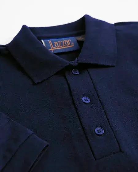 Playera Tipo Polo Manga Larga 
